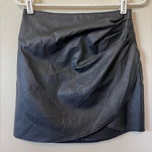Abercrombie Vegan Leather Skirt